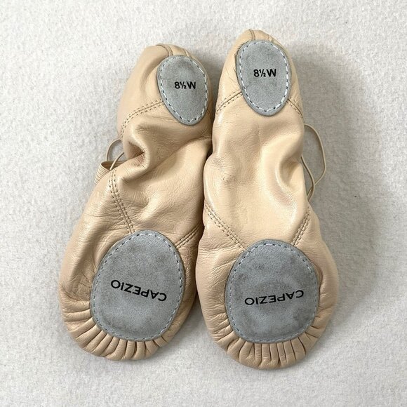 Capezio Soft Ballet Dance Shoes Split Sole Blush Pink Womens size 8.5W - Picture 3 of 7